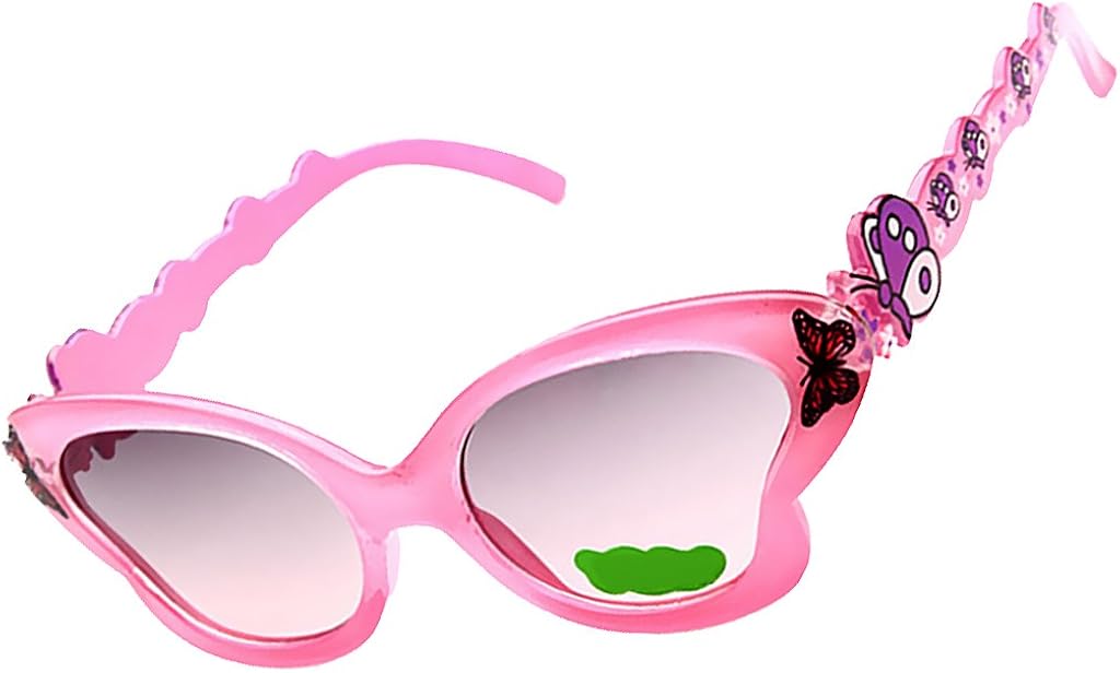 Generic Girls Butterfly Sunglasses Products for Fans Decorative Material Children Pink, as