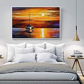 Floating Framed Canvas Wall Art for Living Room, Bedroom Scenery Canvas Prints for Home Decoration Ready to Hang - 16x24 inches
