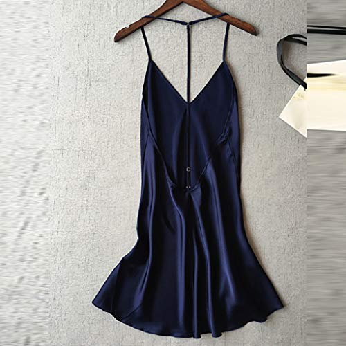 TnaIolral Women Lace Lingerie Temptation Babydoll Underwear Nightdress Blue