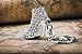 Jzcky Shzrp Fashion Lady's High Heels Keychain, Creative Refinement Hollow Shoes Lady Gift (Silver)