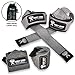 Premium Wrist Wraps Lifting Straps Bundle w/Carry Bag | Professional Grade Heavy Duty Hand and Wrist Support Weightlifting w/ 2 Year No Questions Asked Warranty (Grey, Wraps & Straps Combo)