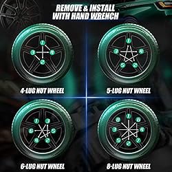 glorider 7 Spline Lug Nuts Key Tuner Large Socket