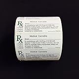 California Rx Medical Cannabis Compliant Strain Labels - 1000 labels