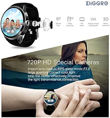 Diggro DI01 MTK6580 - Reloj inteligente Android 5.1 de 1 GB/16GB ...