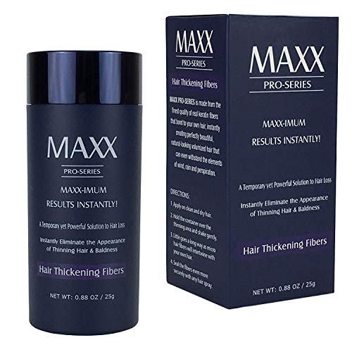 MAXX PRO-SERIES Volumizing Hair Fibers with real