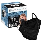 Salon World Safety Black KN95 Protective Masks, Box