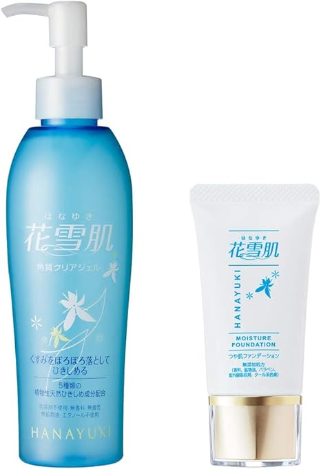Amazon 花雪肌 角質クリアジェルplus 0ml つや肌ファンデーション ナチュラル 25g セット 角質除去 ヒアルロン酸 花雪肌 ゴマージュ ピーリング 通販