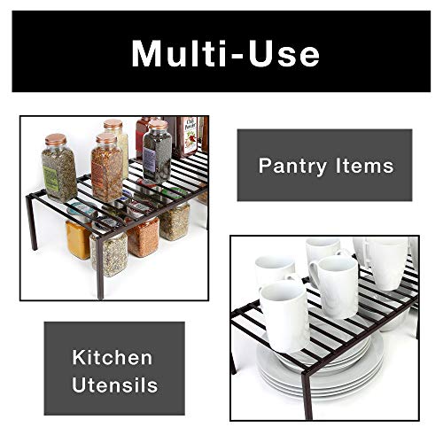 Smart Design Premium Storage Shelf Rack Set of 6 Large