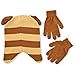 ABG Accessories Big Boys Critter Collecion Acrylic Winter Laplander Hat and Matching Glove Set