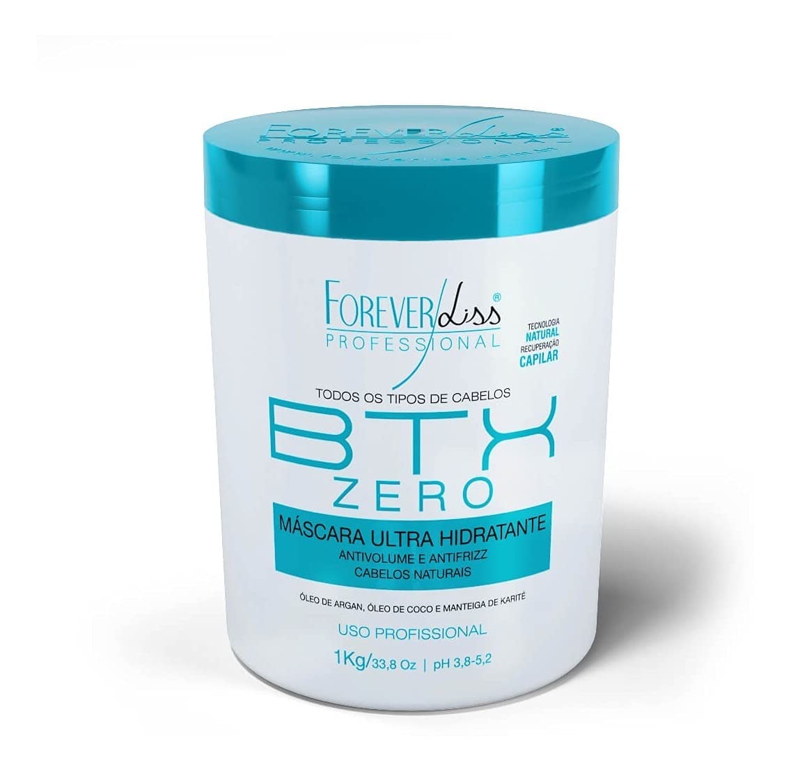 Organic Hair Btox Forever Liss Zero Anti Volume Anti Frizz Hair Mask 1Kg