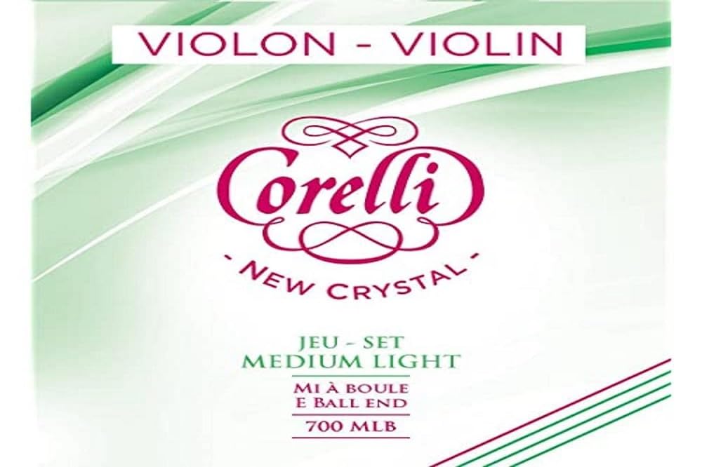 Corelli Violin strings Crystal set with ball end Medium 700MB