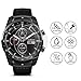 FINENIC Compatible for Fossil Gen 5 Carlyle HR Smartwatch Tempered Glass Screen Protector 【3 PCS】