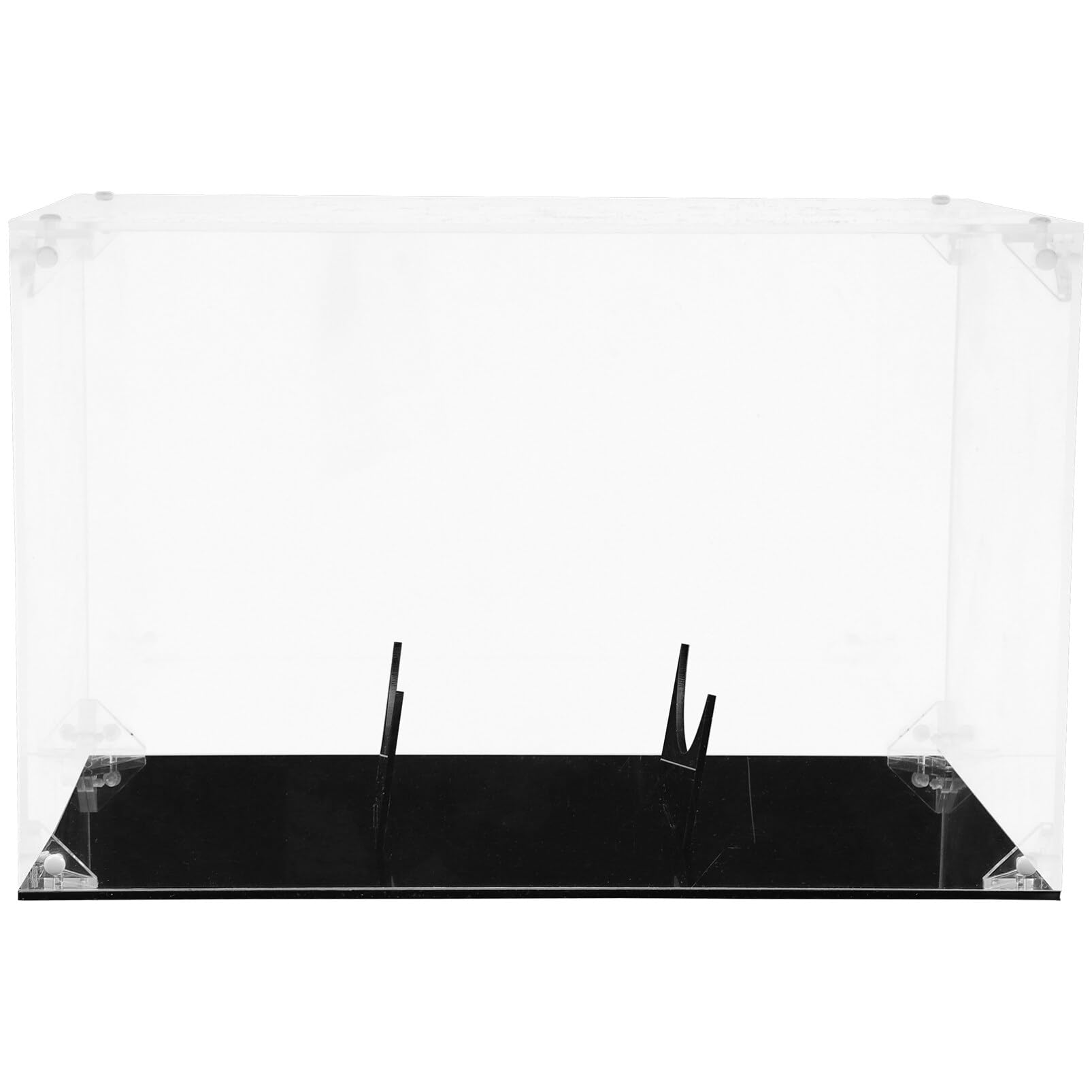 Cabilock Box Holder Figures Clear Football Memorabilia Countertop Acrylic Rugby Showcase Model Gloves Tabletop Container Toys Assemble Case Sports Storage Soccer Display Detachable Action