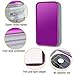CD Case,COOFIT 80 Capacity DVD Storage DVD Case VCD Wallets Storage Organizer Flexible Plastic Protective DVD Storage Purple