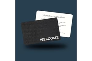 GENERIC BELINE RFID KEY CARDS WELCOME (PACK OF 200), Black, 3 3/8 inches x 2 1/8 inches