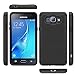 J1 2016 Case, Galaxy Amp 2 Case, Galaxy Express 3 Case, LK [Shock Absorption] Hybrid Dual Layer Armor Defender Protective Case Cover for Samsung Galaxy J1 2016 / Amp 2 / Express 3 (Black)