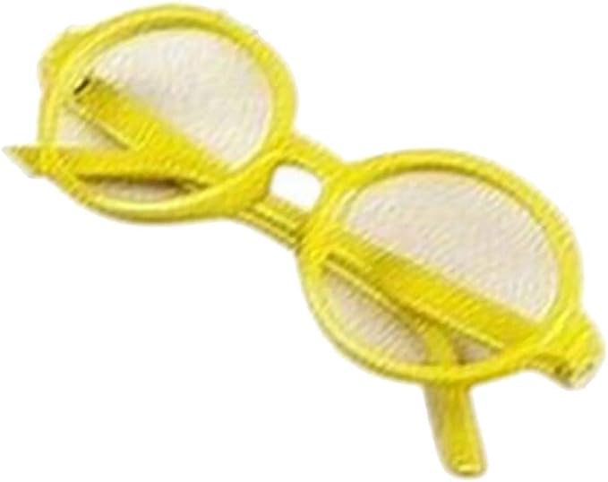 Amazon Co Jp Plus Nao プラスナオ 伊達メガネ 伊達眼鏡 丸めがね ロイドメガネ ラウンド キッズ 子供用 丸渕 丸い おしゃれ かわいい シンプル カジュ イエロー 服 ファッション小物