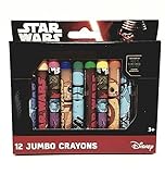 Star Wars 12 Jumbo Crayons Disney