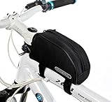 Allnice 1L Outdoor Mountain Bicycle Cycling Frame Front Top PVC Tube Bag Bike Pouch