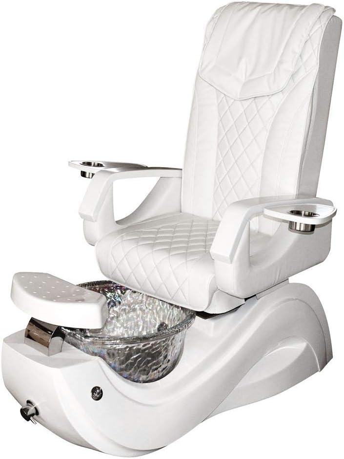 Pedicure Chair With Massage and Jacuzzi Foot Spa Stool Station by Salon Store