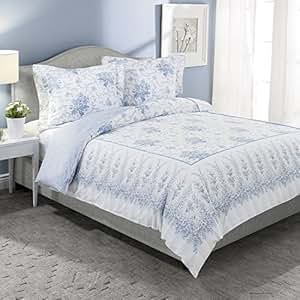 Amazon.com: Laura Ashley Sophia Duvet Cover Set, Full