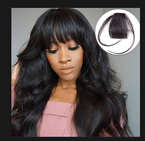 Fashion human hair 100% Brazilian Unprocessed virgin hair Human Hair Bangs/Human Hair Fringe for Black Women Human Hair accessories for Wigs. (kadoyee hair) …