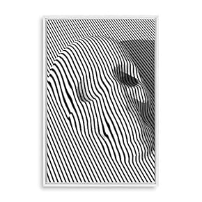 Framed Canvas Wall Art Modern Geometric Pattern Canvas Prints Home Artwork Decoration for Living Room,Bedroom - 16x24 inches