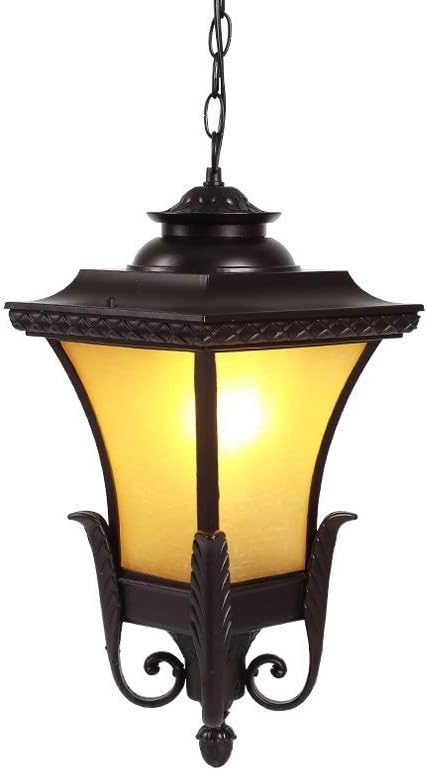 AISHANG Lámparas Colgantes de Techo de Vidrio Impermeable al Aire Libre