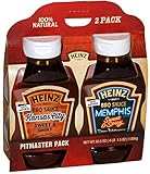 Heinz Pitmaster BBQ 2-Pack: Kansas City Sweet & Smoky, Memphis Sweet & Spicy