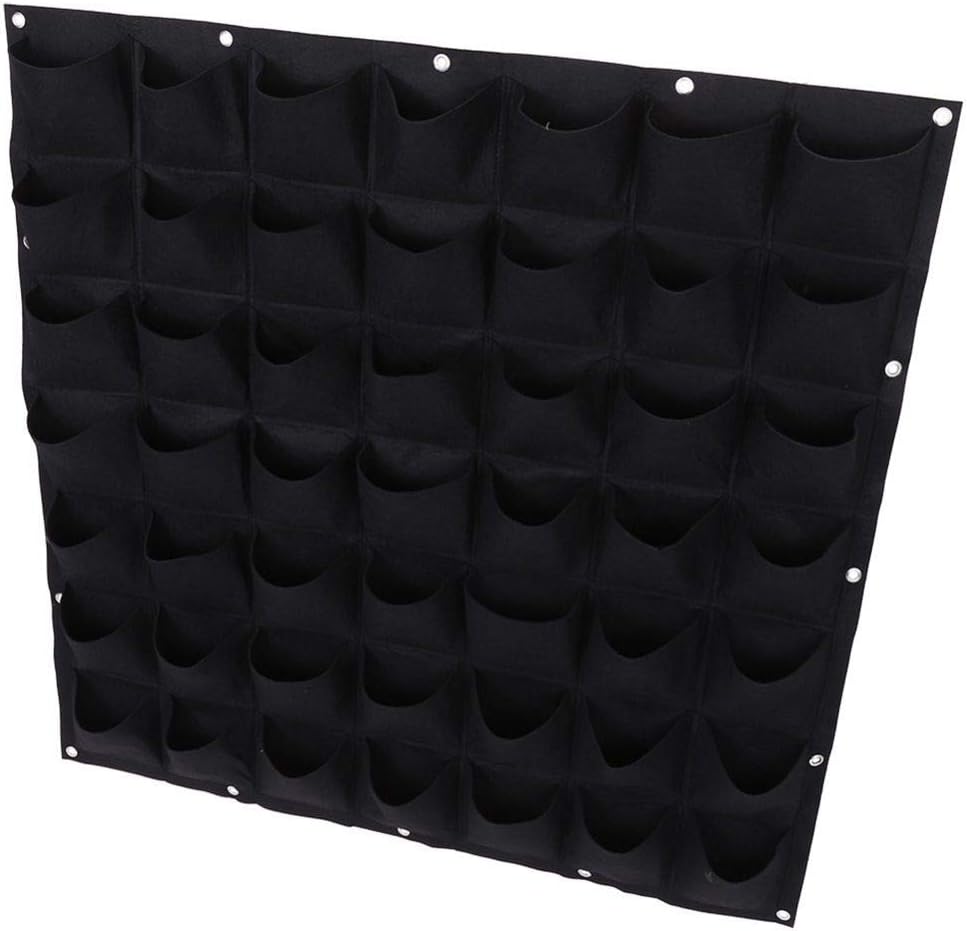Republe 49 Pockets Hanging Vertical Garden Wall Planter Planting Pouches Yard Garden Home Decoration