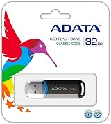 ADATA C906 32GB USB 2.0 Type-A Black Flash Drive Storage Memory Stick view 3