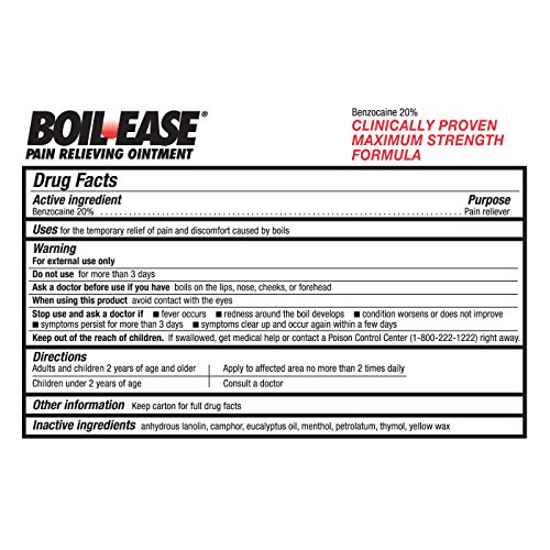 Boil Ease Pain Relieving Ointment, 1 Ounce (Pack Of 1) on Galleon Philippines