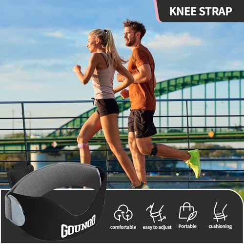 Yoerxing Knee Support Brace, Athletic Compression Band, Strap for knee-Pain, Jumpers Knee Braces, Patella Band for Basketball, Tendonitis, Jumpers Knee, Hiking, Running, Soccer
