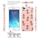 iPhone 7 Plus Case, iPhone 8 Plus Case, JAHOLAN Shiny Gold Pineapple Baby Pink Design Clear Bumper TPU Soft Rubber Silicone Cover Phone Case for Apple iPhone 7 Plus/iPhone 8 Plus
