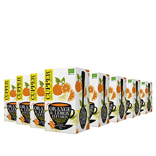 Cupper Fr?chtetee Orange und Zitrone 20x2,5g=50g, 50 g, 8er Pack