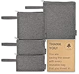 Reusable Sandwich Bags and Snack Bags 4 Pack