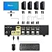 Sea Wit HDMI KVM Switch, 4 Port KVM Switch with Cable Kits Supports 1080P HDCP EDID 3D and Auto Scan for Windows / Linux and Mac