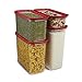 Rubbermaid 8 Piece Modular Canisters Premium Food Storage Container, Red