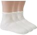 Diabetic Socks For Men By Debra Weitzner Breathable Cotton - Loose Fitting Design, Comfortable, Physician Approved - Non Binding Top - Ankle White - Size 10/13 - Pack of 3 Pairs