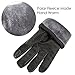 GLOUE Men’s Gloves Waterproof Touchscreen Thick Gloves Keep Warm in Winter Outdoor Cycling Gloves For Men, Black