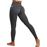IUGA Invisible Scrunch Butt Lifting Leggings for Women No Front Seam Workout Leggings with Pockets Tummy Control Yoga Pants