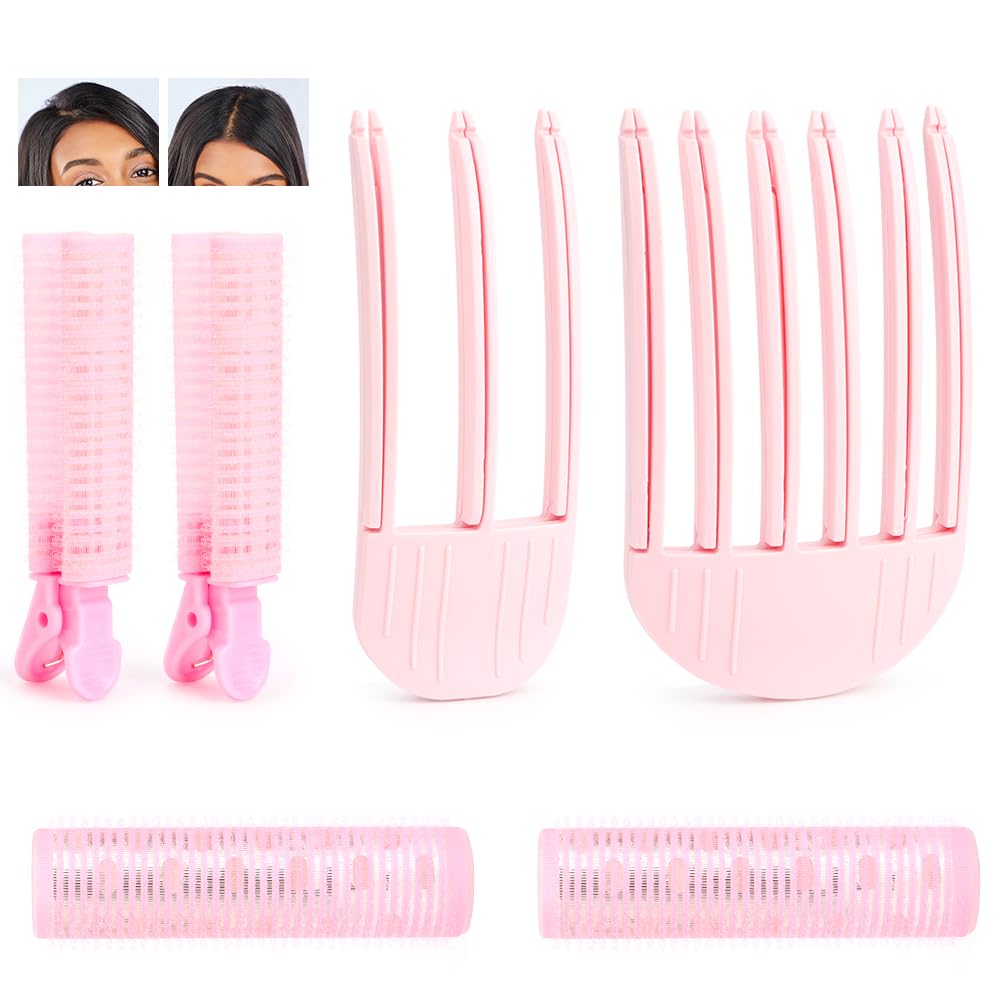 6pcs Hair Rollers Set,Natural Fluffy Volumizing Hair Clips,Create Fluffy Bangs,Durable Root Clip,Suitable for Men and Women,Simple Volumizing Root Clip,Traceless Root Lifting Clip