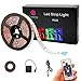 Battery Powered Led Strip Lights, Geekeep Waterproof RGB Led Strip Rope Lights with Remote,USB Cord and Bonus Roll Adhesive Tape (2m/6.56ft)