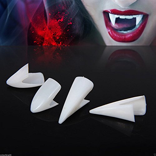 NPLE--4pcs Fancy Vampire Teeth Halloween Denture Fangs Bites Costume Dress Party Props