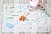 Disposable Placemats for Baby Toddlers Kids, Table Topper Disposable Placemats - Biodegradable BPA-Free Premium Super Sticky Stick-on Place Mats - Roadmap by Mini Explorers (20 Count)