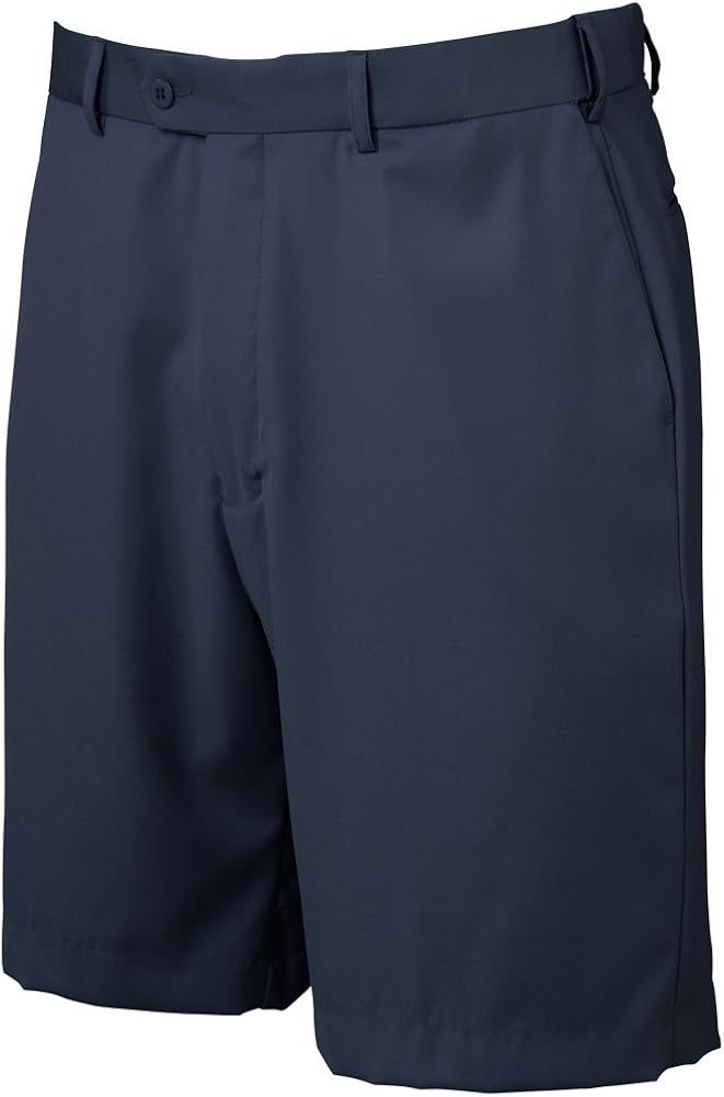 Bocaccio Men's Flat Front Expandable Waistband Golf Shorts Navy 40 at