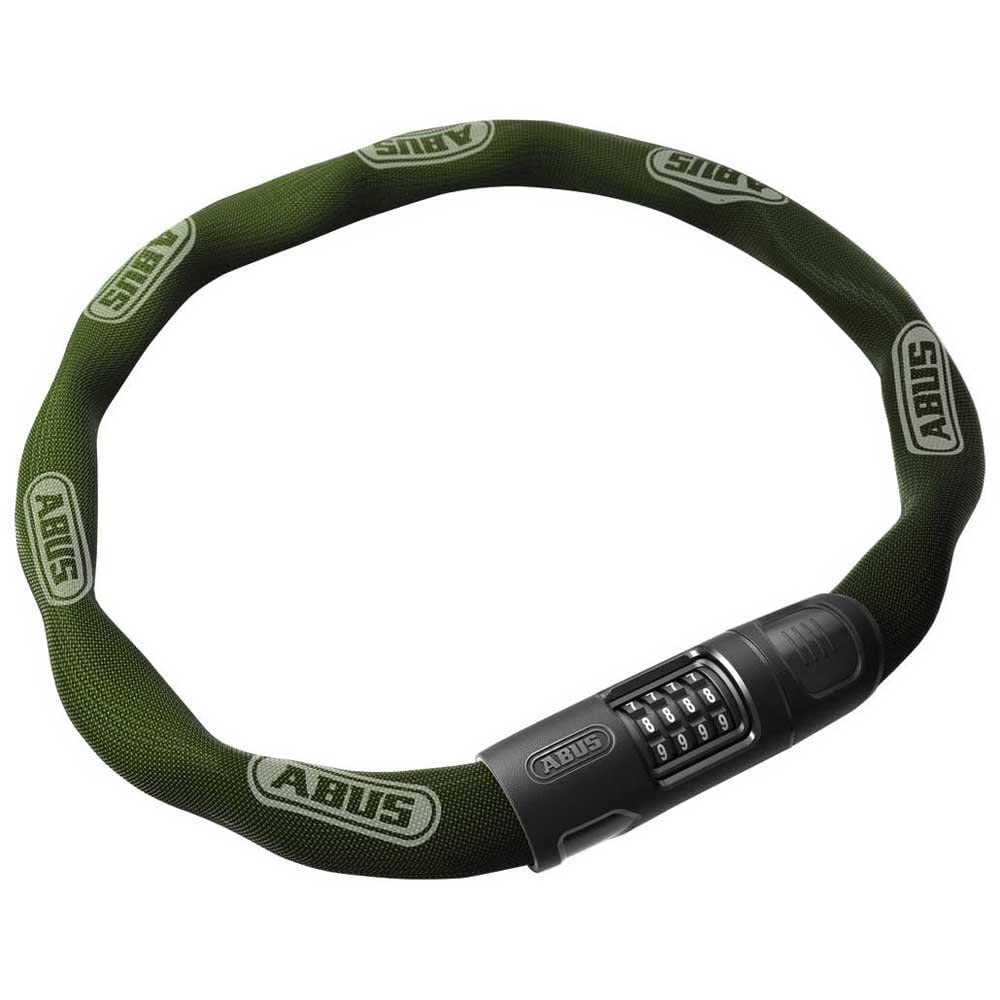 ABUS chain lock 8808C - sturdy combination lock made of specially hardened steel - easy-to-read numbers with cover - security level 9