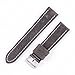 Hadley Roma MS854 20mm Grey Oil Tan Distressed Leather Stitched Men's Watch Band