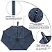 G4Free Large Oversized Golf Umbrella Double Canopy Navy Blue Windproof Waterproof Automatic Open Travel Umbrellas (Dark Blue)