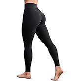 GYM RAINBOW Womens No Front Seam Workout Leggings V Back Butt Lifting High Waisted Gym Leggings Tummy Control Yoga Pants